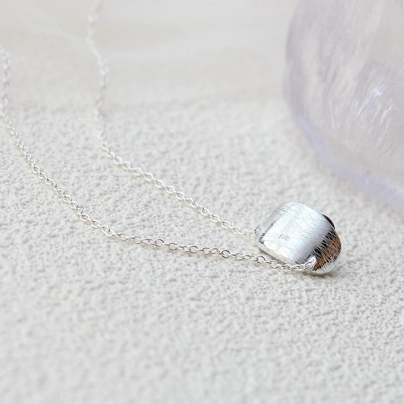 Пресноводного жемчуга 7 мм черный серебряная подвеска с жемчугом Ретро Стиль