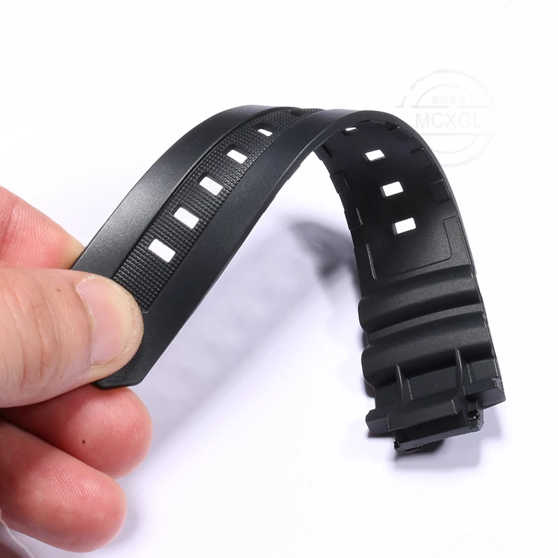 Natural Resin Strap For Casio AW-591 AW-590 AWG-M100 AWG-M101 AW-582B G-7700 Mens Waterproof Bracelet Watch Band Accessories