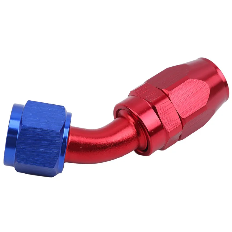 

New AN10 Swivel Oil Fuel Fitting 45 Degree Anodized Aluminum Hose End Fitting Oil Cooler Adapter Car Connector