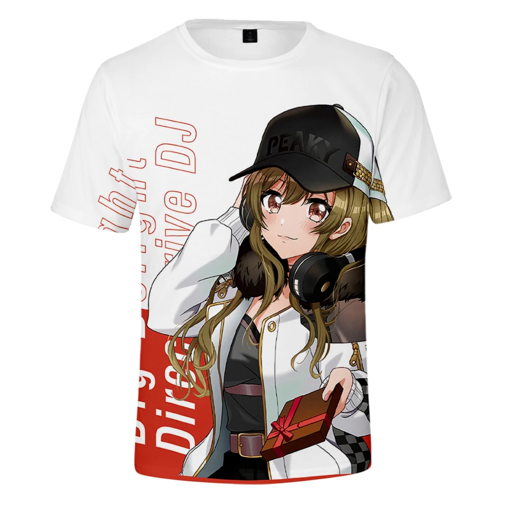 

D4DJ First Mix Anime T-shirts Women Men O-Neck Short Sleeve Tshirt Casual Streetwear Summer Clothes
