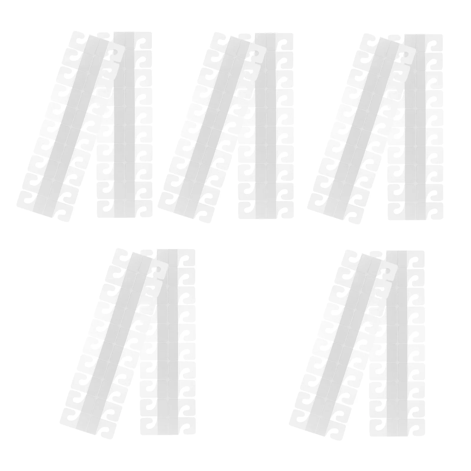 300 шт. прозрачный самоклеящийся крючок из ПВХ упаковочная коробка наклейка для