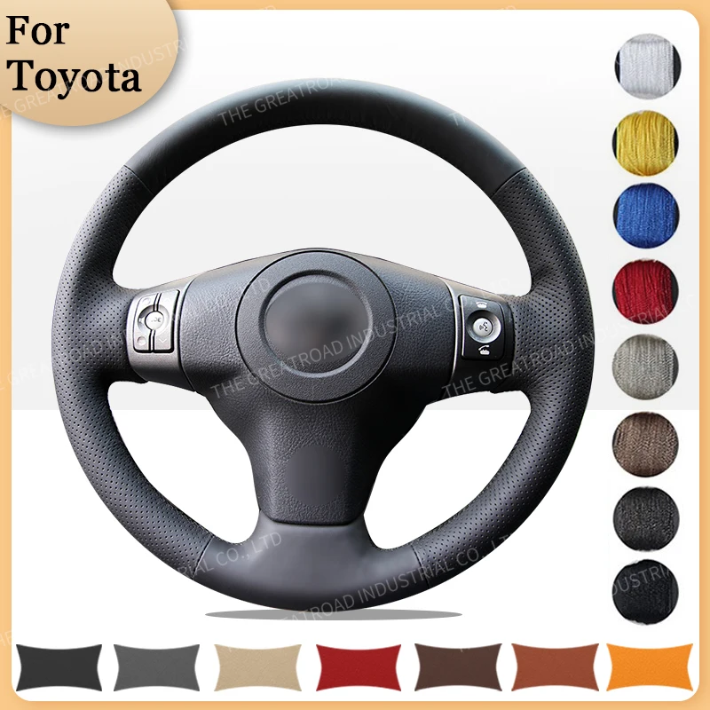 Custom Car Steering Braid Wheel Cover for Toyota Yaris Vios RAV4 2006 2007 2008 2009 Scion XB 2008 Auto interior