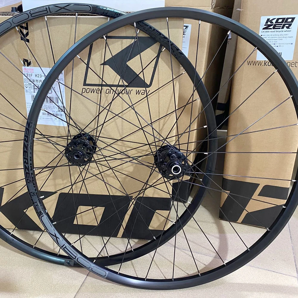 Koozer CX1800 Gravel Off Road Bicycle Wheel 700C Disc Brake QR 12x100 12x142mm TA 28Hole HG XD XDR 9 10 11 12S Aluminum Wheel