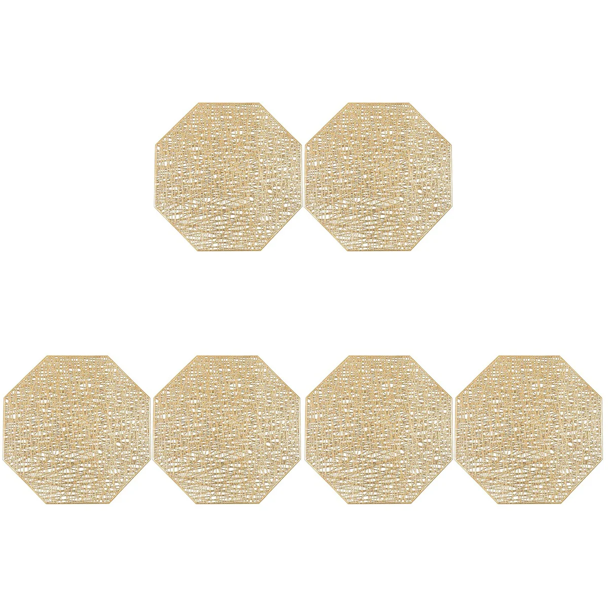 

Placemats Table Mats Accessories Coffeehollowed Resistant Heat Coasters Decorative Non Dining Vinyl Hollowbar Kitchen Pvc