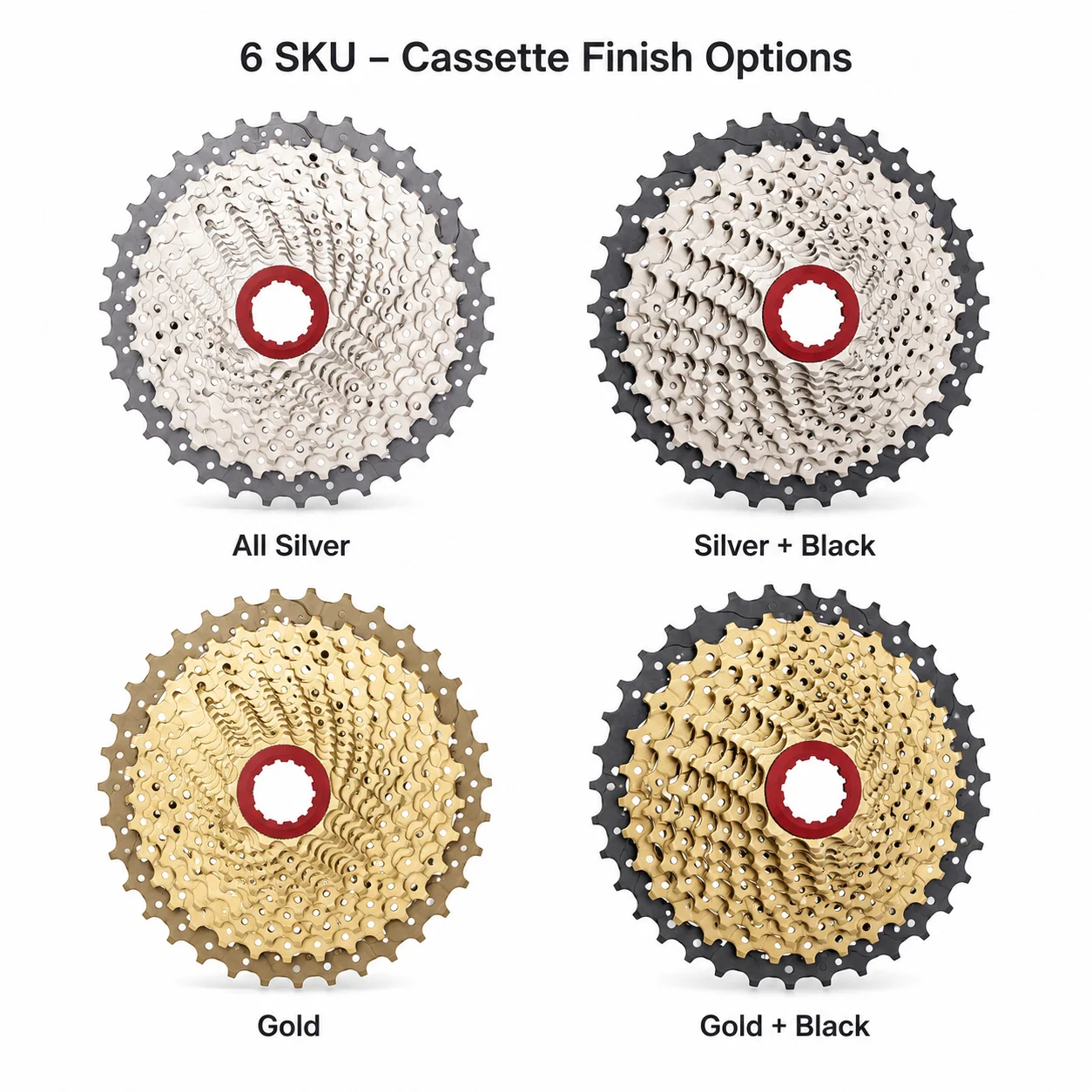 Кассета BOLANY HG Freehub MTB 11 скоростей 11-42T с широким диапазоном передач и алюминиевым кронштейном для горного велосипеда (art.: 3920dca55eaee) - 3920dca55eaee