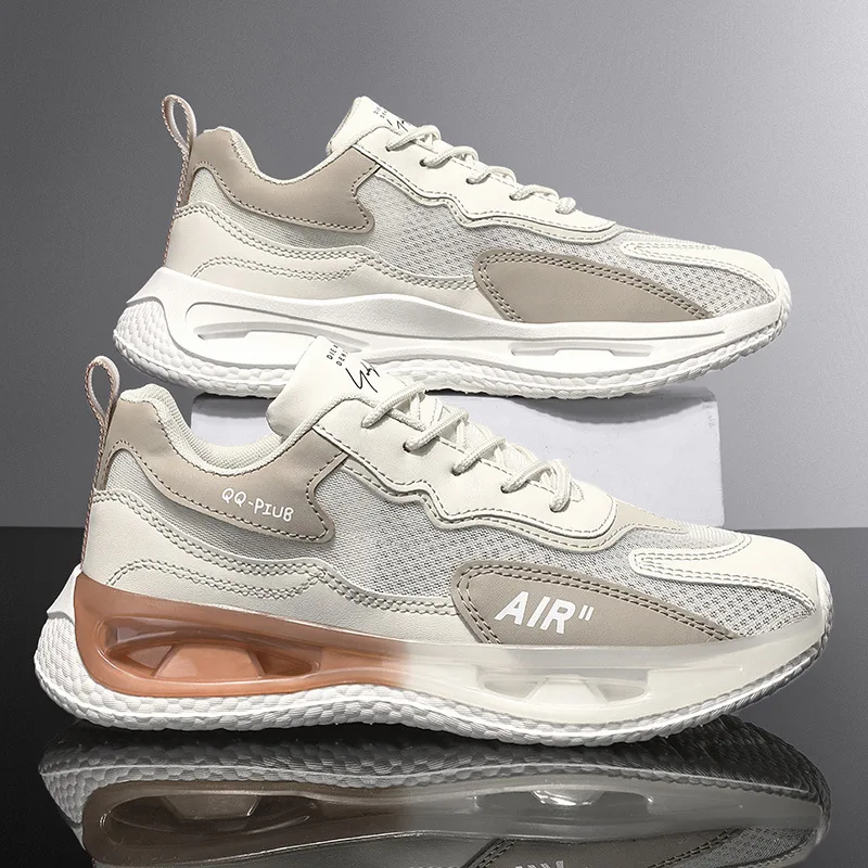 

Savanah Men's Shoes Fashion Korean Version Trendy Casual Shoes Men's Breathable Cushioning Sports Vulcanized Shoes white