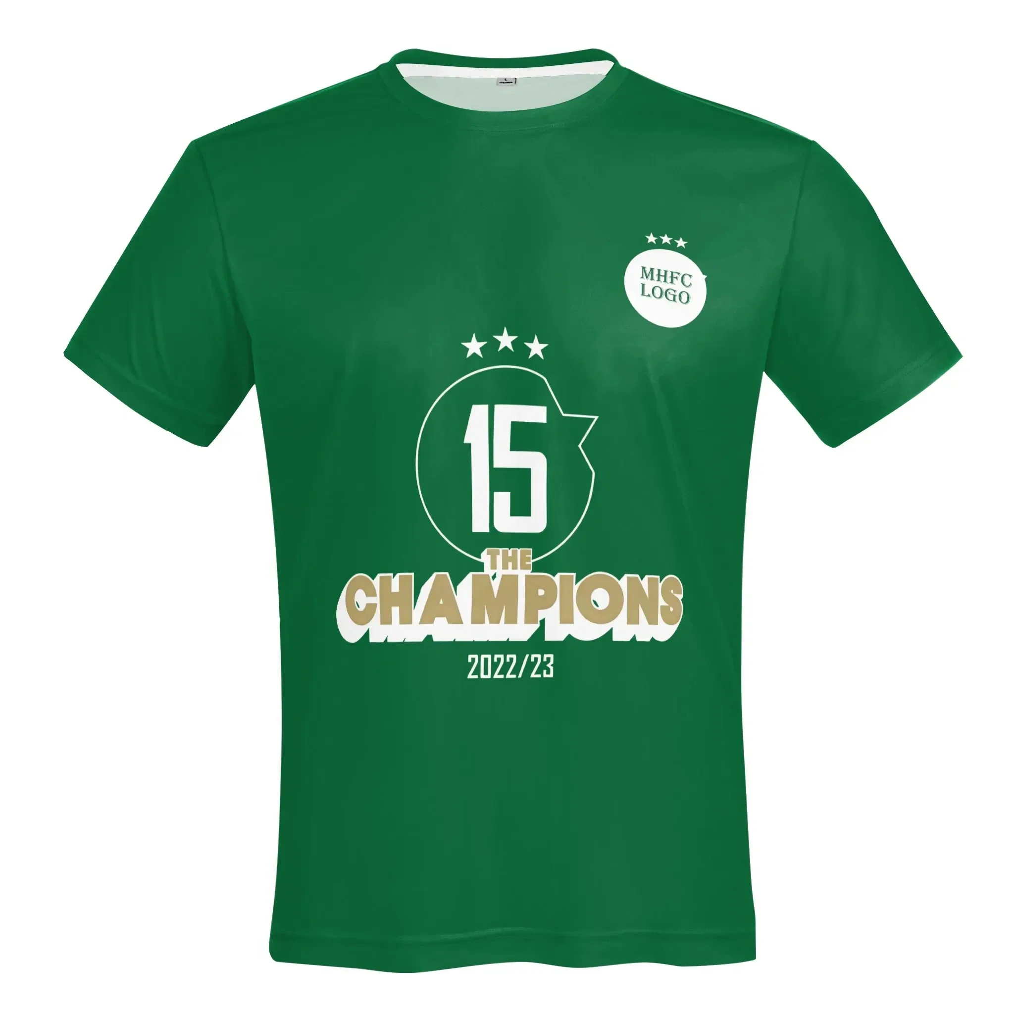 Фото Maccabi MHFC Haifa Green Apes Мужская спортивная хлопковая классическая футболка с короткими рукавами и круглым вырезом Футболка №4