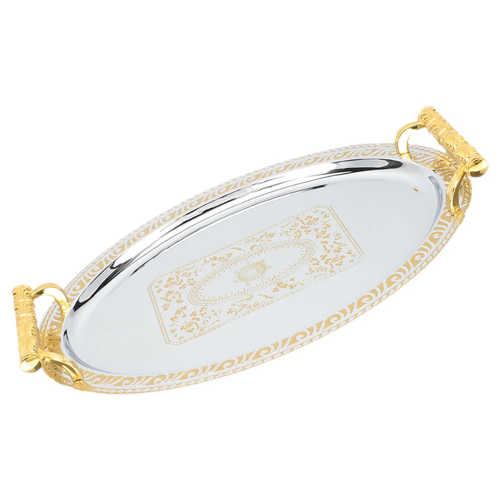 

Европейский настольный столик для закусок, Сервировочная тарелка из нержавеющей стали, декоративные пластиковые тарелки