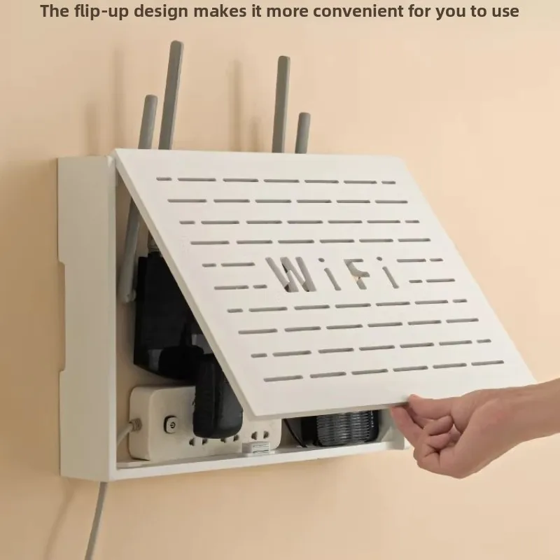 Фото Настенный мультимедийный сетевой шкаф для Wi-Fi роутера со скрытым дизайном, органайзер для низковольтных панелей, для дома №2