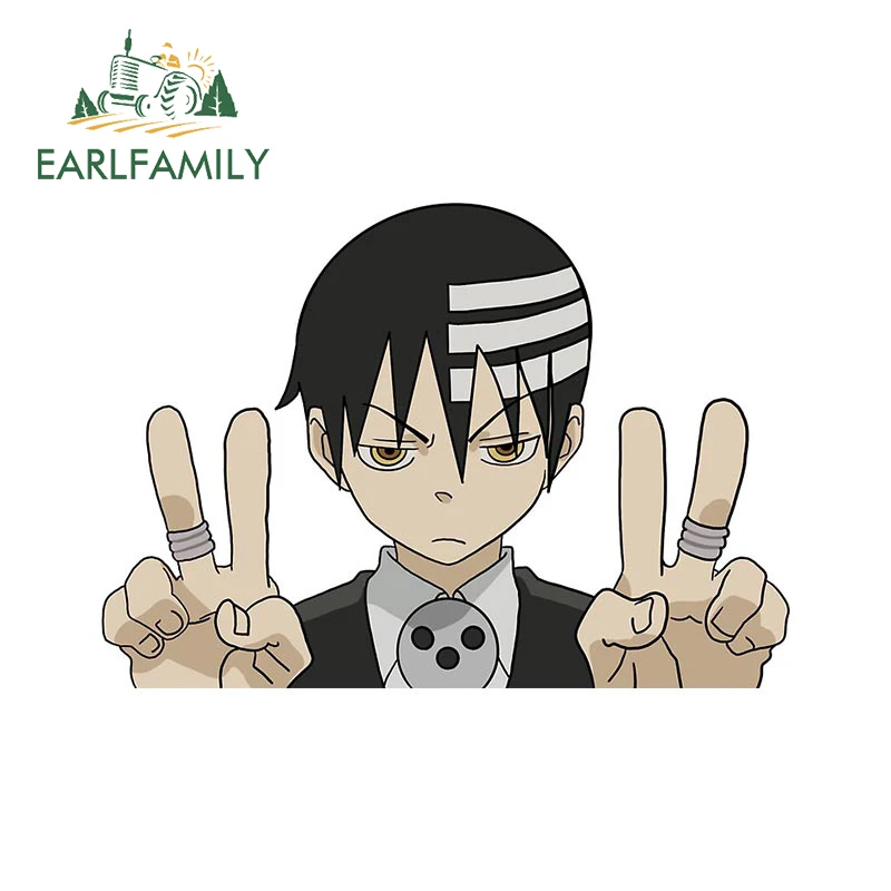 EARLFAMILY 13 см x 9 2 м наклейки для автомобиля Death the Kid Пожиратель души устойчивые к