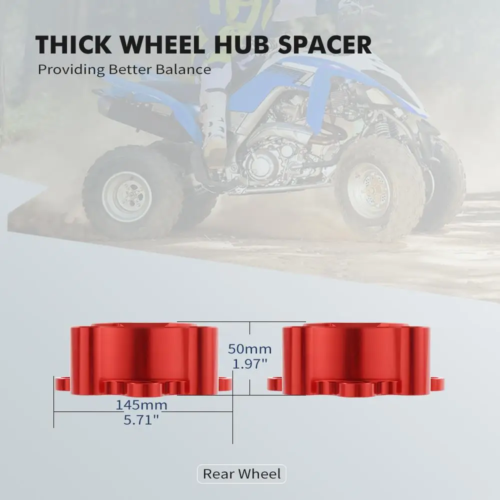 

Передняя 185 мм Задняя 145 мм ступица ATV Центральная прокладка для Yamaha Raptor 700 700R YFZ450R YFZ 450R 14-2021 15 2016 2017 аксессуары