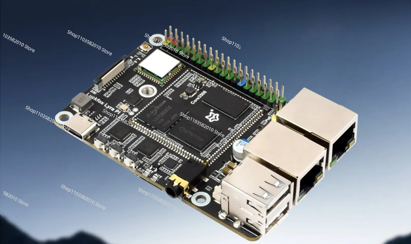 Фото Плата для разработки на Linux Lyra Pi RK3506B с поддержкой модулей WiFi и 4G №1