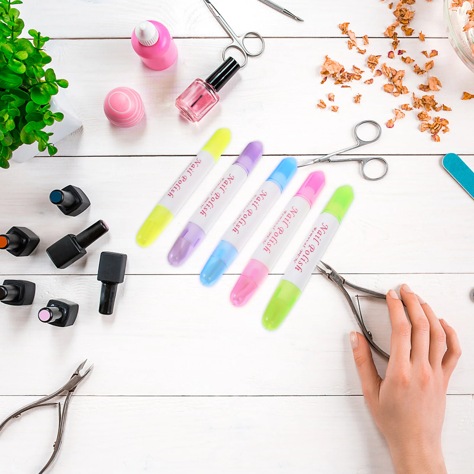 10 шт. средство для снятия лака ногтей ручки чистки краев корректор функций