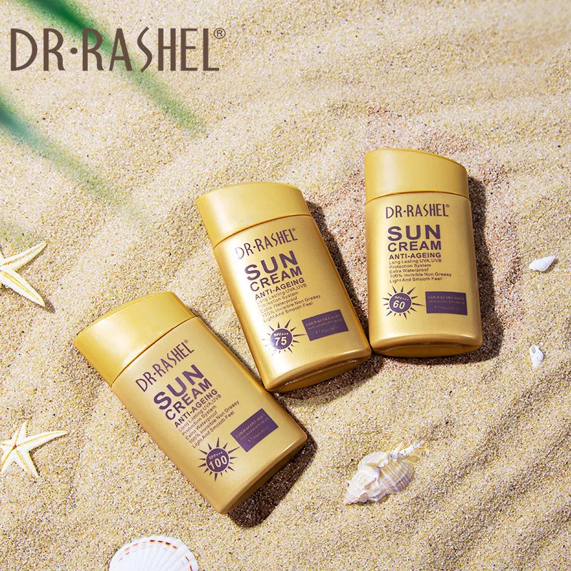 Фото DR RASHEL100SPF Защитный крем для лазоляции золотистого коллагена для предотвращения УФ-лучей, солнцезащитный крем для военной подготовки, пляжа №3