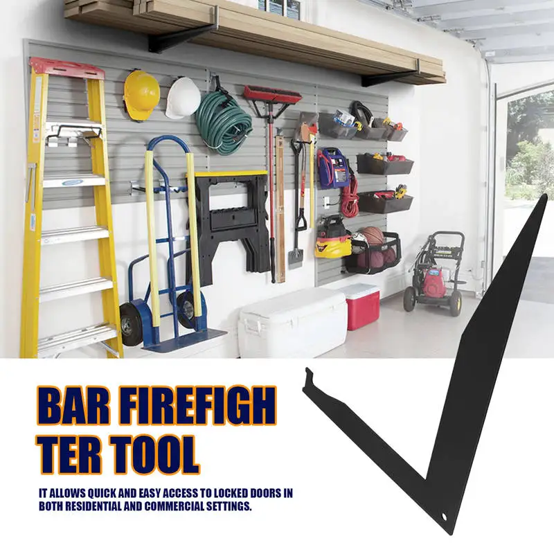 Инструмент для пожарного доступ к двери легко пожарный инструмент рычага черный