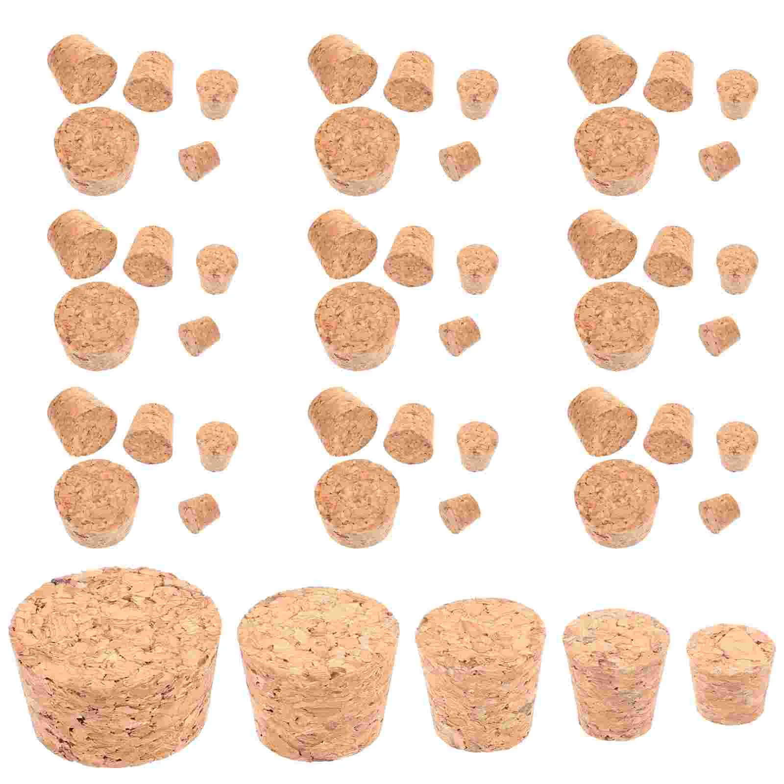 

50pcs Crafts Cork Caps For Crafts Cork Stoppers Cork Stopper Bottle Corks Corks