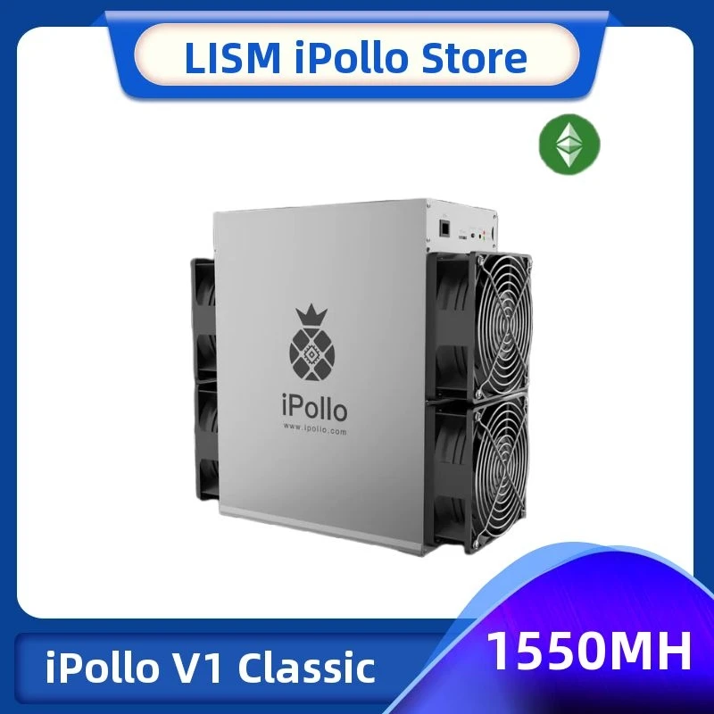 

In Stock iPollo V1 Classic ETC Miner Hashrate: 1550±10% Power Consumation: 1240±10% ETC Miner (Not For ETH)