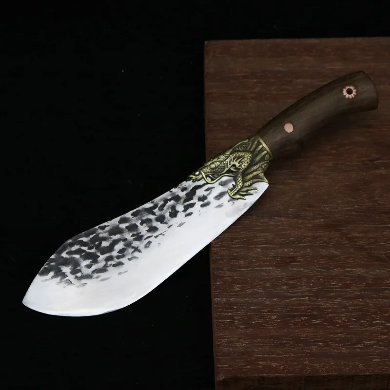 

Longquan Kitchen Knife Handmade Forged 8.5 Inch Sharp Cleaver Slicing Butcher Knife For Cutting Vegetables And Meat China Messer