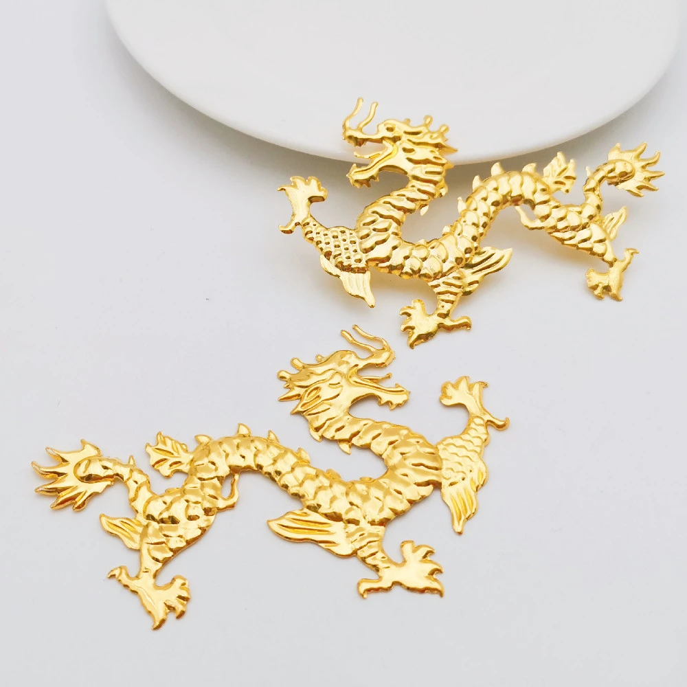 Подвески в виде дракона для изготовления ювелирных изделий 10/50 шт. 85x57 мм