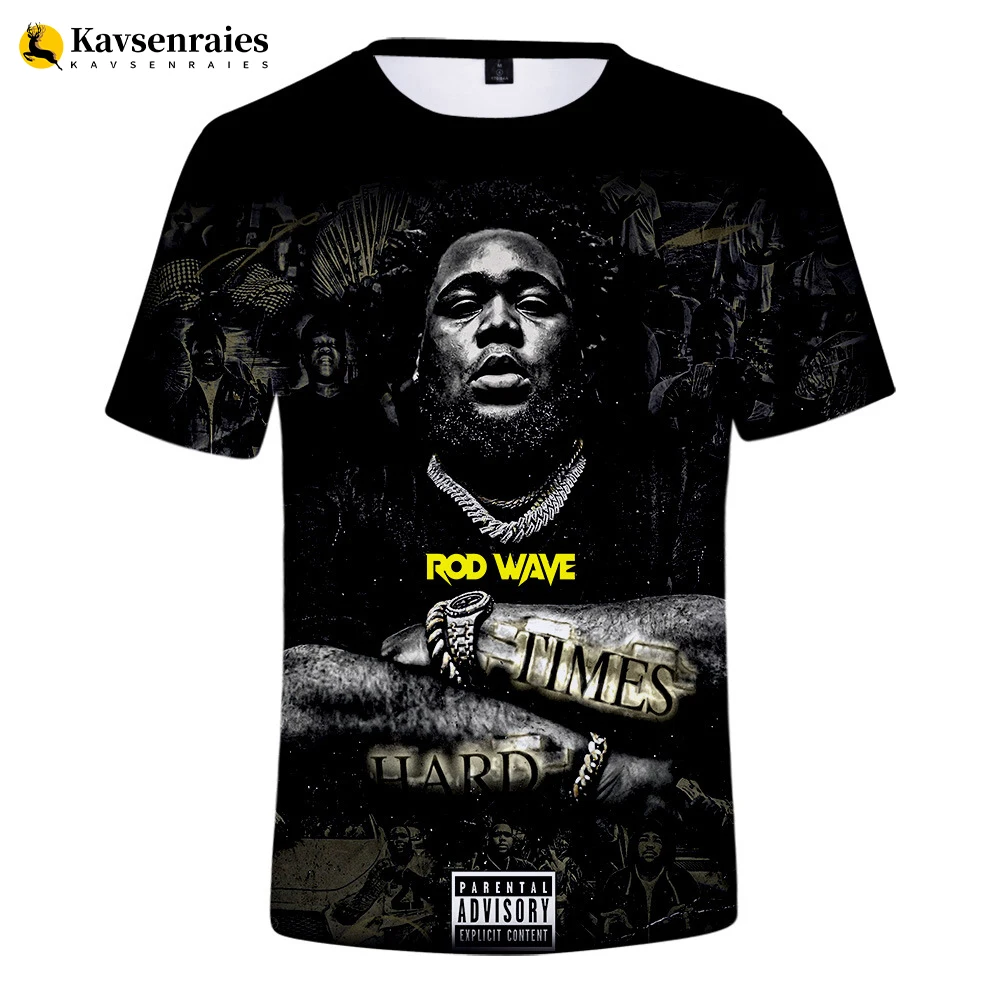 Футболка Rapper Rod Wave для мужчин и женщин модная футболка оверсайз топы в стиле