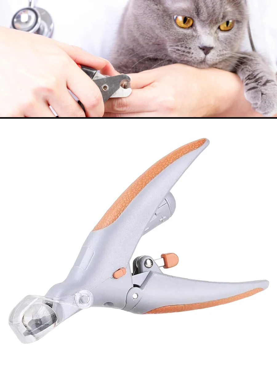 

Professional Pet Nail Clippers Dog Cat Stainless Steel Two-color Labor-Saving Nail Clippers Convenient Beauty Cleaning Supplies