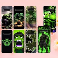 marvel super hero hulk for lg k92 k22 k71 k61 k51s k41s k50s q60 v60 v50s v50 v40 v30 g8 x g8s thinq transparent phone case