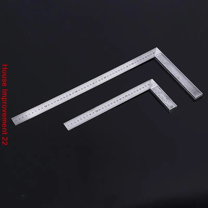 

Stainless Steel L Shape Double Sided Ruler 90 Degree Angle Ruler Measuring Office School Supplies Woodworking Tools
