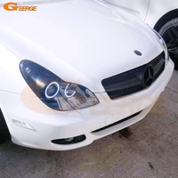 excellent ultra bright cob led angel eyes kit halo rings day light for mercedes benz cls w219 c219 2004 2010