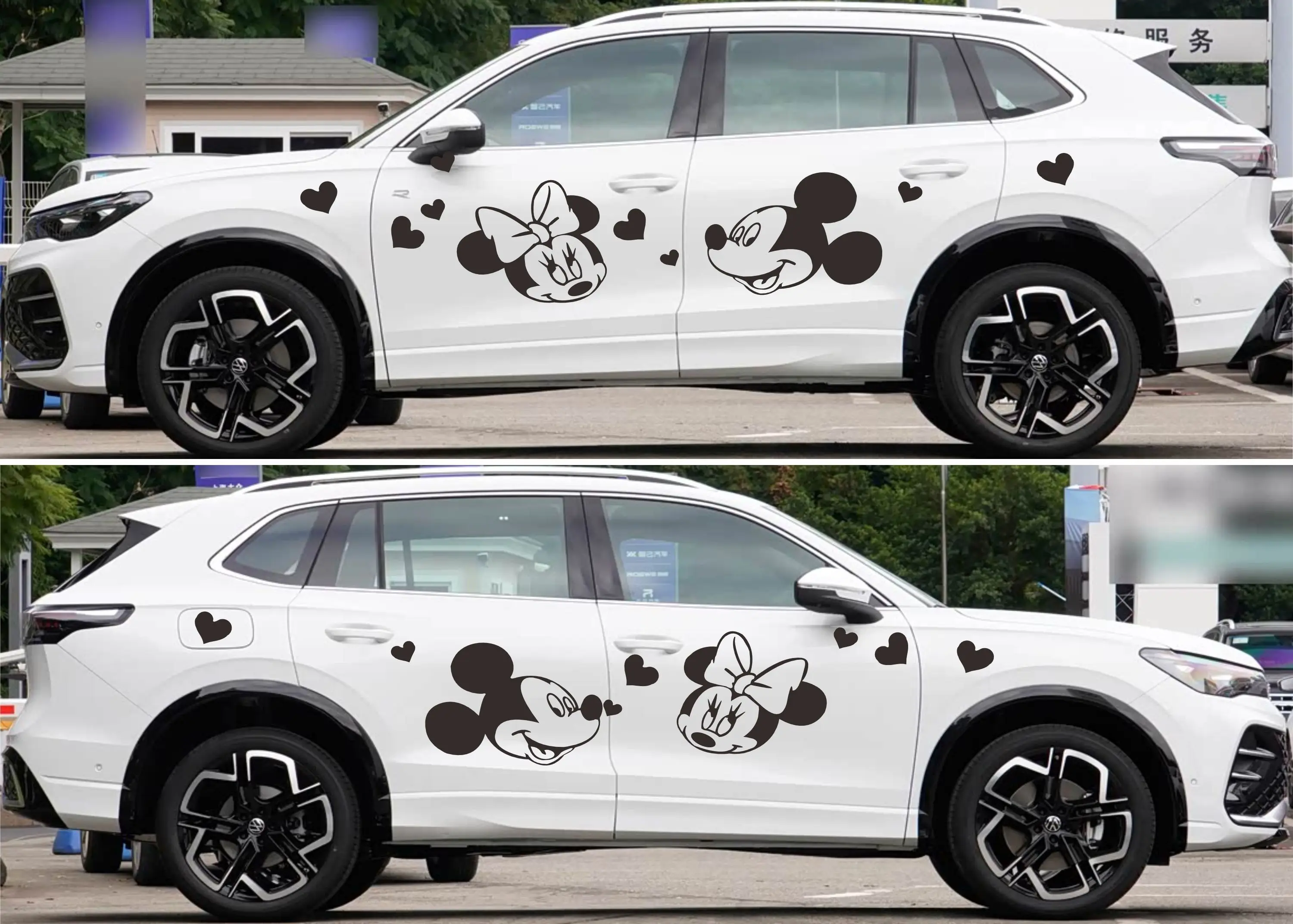 Наклейка на кузов автомобиля Volkswagen SUV с изображением Микки Мауса от Disney, виниловая наклейка для гоночных автомобилей, полноцветная, самоклеящаяся, для декора авто (art.: 3920db3cbb438) - 3920db3cbb438