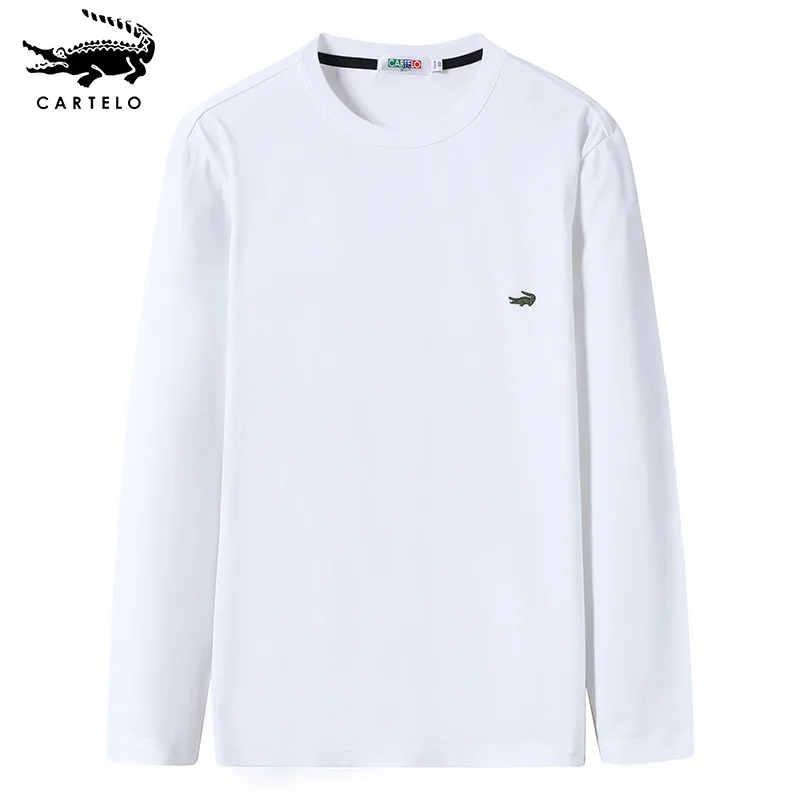 

Мужская Оригинальная Повседневная модная спортивная рубашка CARTELO с длинным рукавом и круглым вырезом