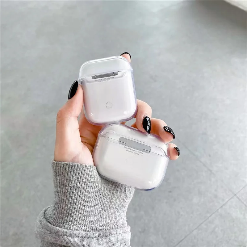 Жесткий защитный чехол из ТПУ для AirPods 3 прозрачный Air Pods Pro/2/1 прозрачные чехлы