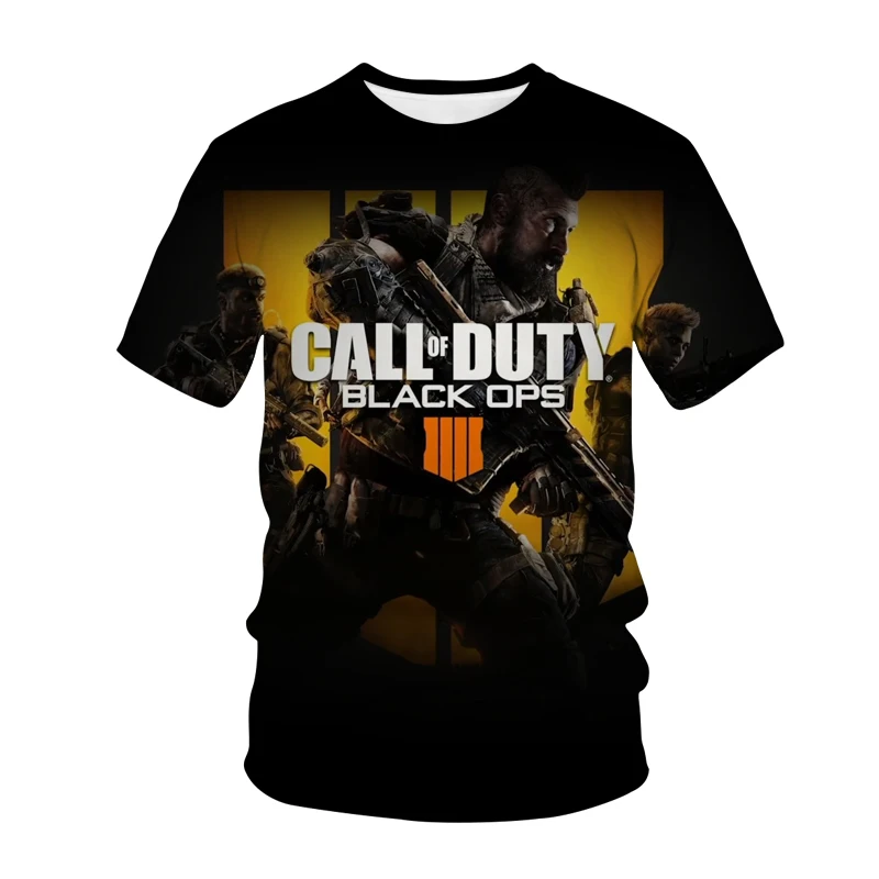 Hot Game Call Of Duty Modern War 3D Printed Kids T Shirt Fashion Casual Cartoons T-shirt Boys Girls Children's Clothes For Girls