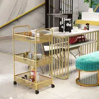 Organizer Cart with Wheels Auxiliary Cart For Beauty Barber Trolley Wheels Trolley Salon Furniture Salon Trolley For Hairdresser