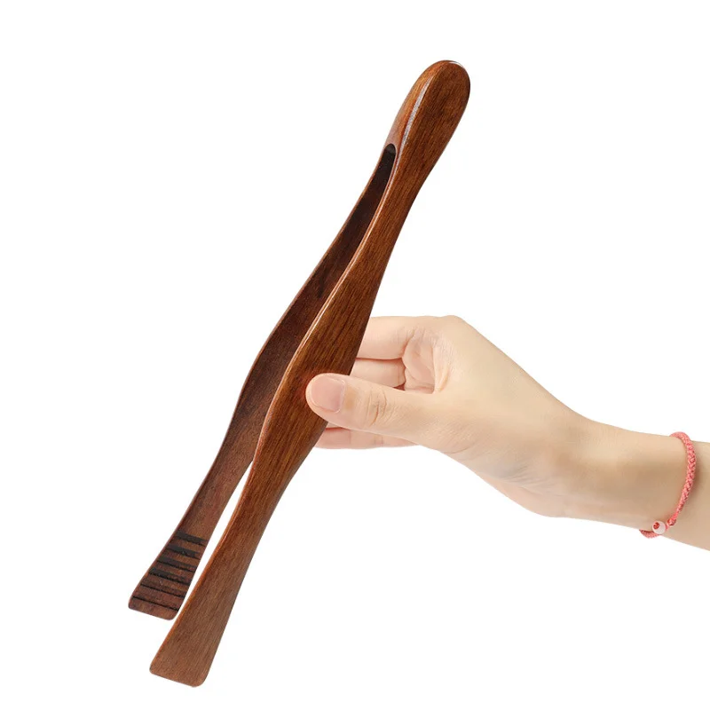 

1Pc Bamboo Wooden Food Clip Tongs Cake Bread Snack Salad Clamp Kitchen BBQ Tools Tea Tweezer Cooking Utensils 26.5cm