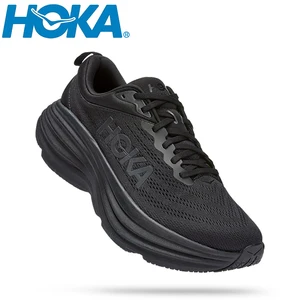 Imported HOKA Men Sports Shoes Bondi 8 Running Shoes Breathable Anti Slip Cushioning Road Runs Women Lifestyl