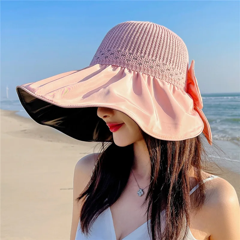 

Summer Hat Women's Big Cornice Hat Uv Protection Cover Face Sunscreen Sun Fisherman Fashion Versatile Big Brim Hat