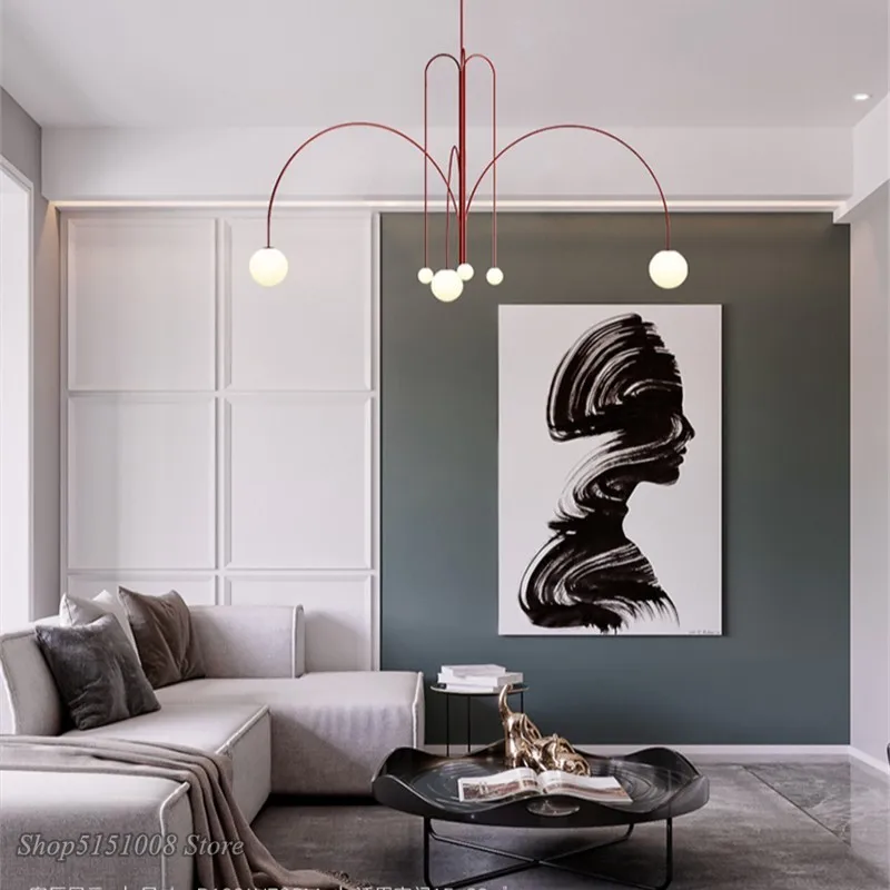 

Современные светодиодные подвесные светильники, s железные линия, подвесные лампы, скандинавский светильник для гостиной, столовой, домашний декор, осветительные приборы