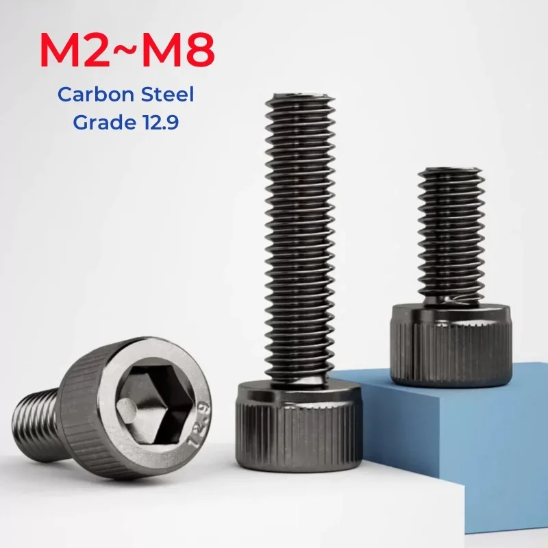 

Высокопрочные черные никелевые болты с шестигранной головкой из углеродистой стали M2-M8