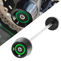 motorcycle front axle slider wheel protection for kawasaki zx 6r zx6r zx 10r zx10r ninja636 ninja650 ninja 636 650