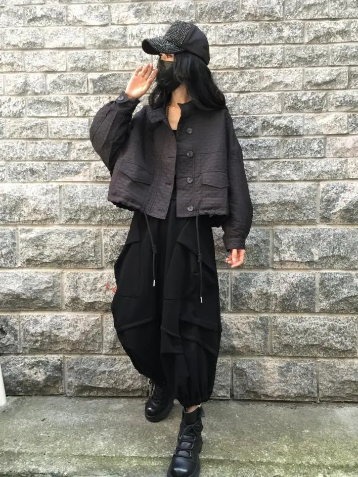 Большие размеры 2024 осенняя новая уличная персонализированная карманная