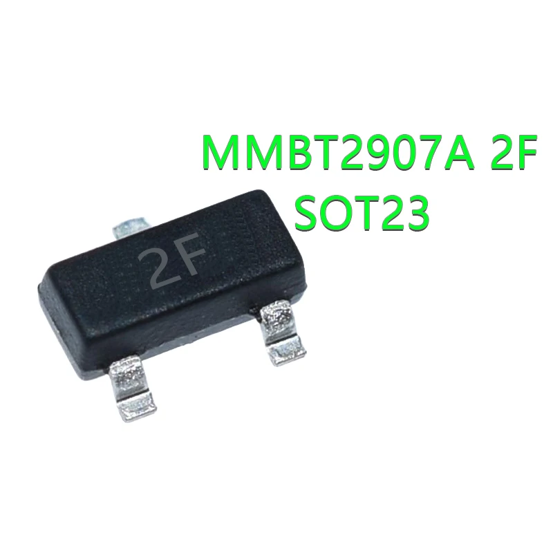 100 יח חחנננר MMBT2907ALT1G MMBT2907A MMBT2907 2N2907 2F SOT-23 0.8A/60V SMD נר ר