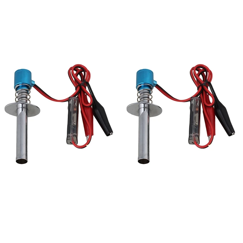 

2X Glow Plug Starter Igniter Upgraded 6V -24V Electronic for HSP Nitro RC Car Blue