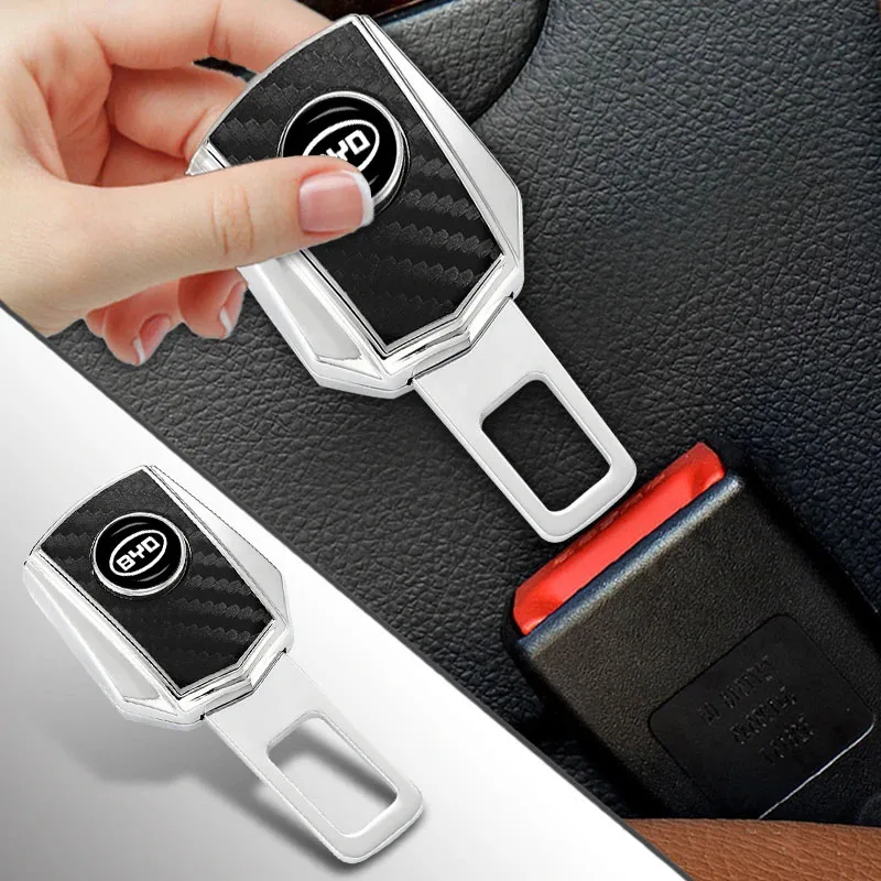 Металлический удлинитель ремня безопасности для автомобильного сиденья, пряжка, автомобильные аксессуары для BYD Tang F3 E6 Atto 3 EV Yuan Plus Song Max F0 G3 I3 Ea1 Dmi