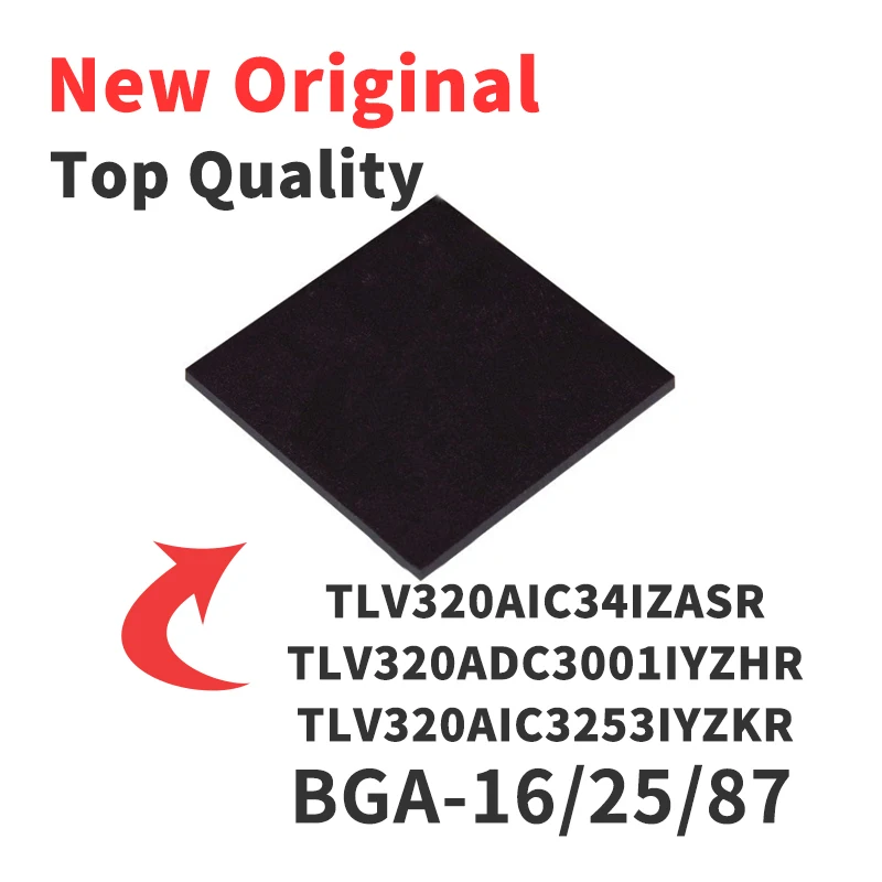 

Чип TLV320AIC34IZASR TLV 320ADC3001IYZHR 320AIC3253IYZKR BGA16 25 87, новый оригинальный чип IC