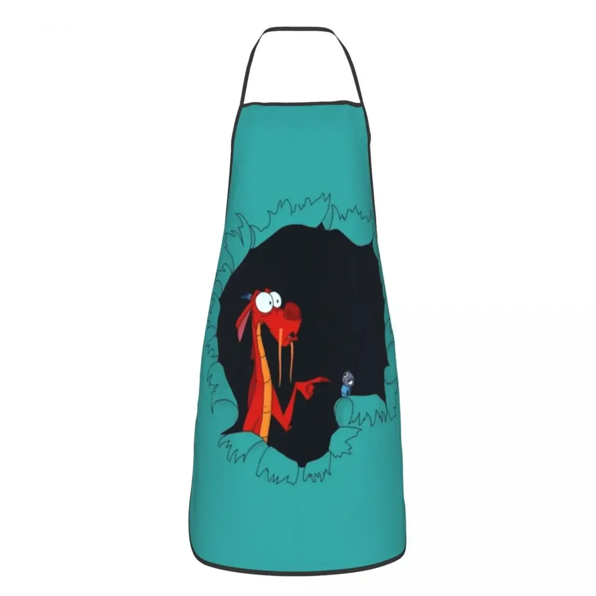 Фартук Mushu From Mulan для шеф-повара кулинарии кухни нагрудник без рукавов кухонный