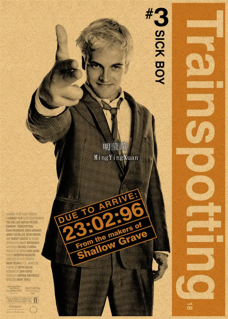 

Классический фильм Trainspotting Ностальгический постер Крафт-бумага Винтажный постер Настенная живопись Исследование Эстетическое искусство Наклейки на стену 4K HD