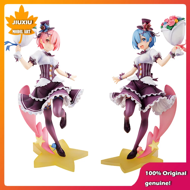 

100% Original: Anime Re:Zero RAM&REM Birthday party 25cm PVC Action Figure Anime Figure Model Toys Figure Collection Doll Gift