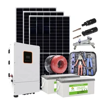hybrid complete solar energy system 5kw off grid solar panel system for home