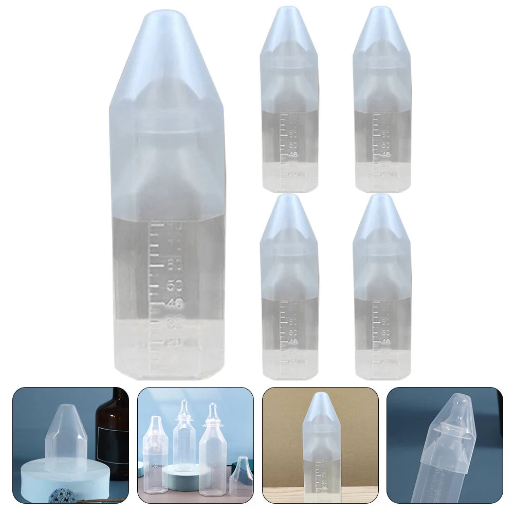 

5 Set Breastfeeding Device Travel Water Bottle Bottles Baby Standard Mouth Pp Milk Silica Gel Newborn Supplies Nursing