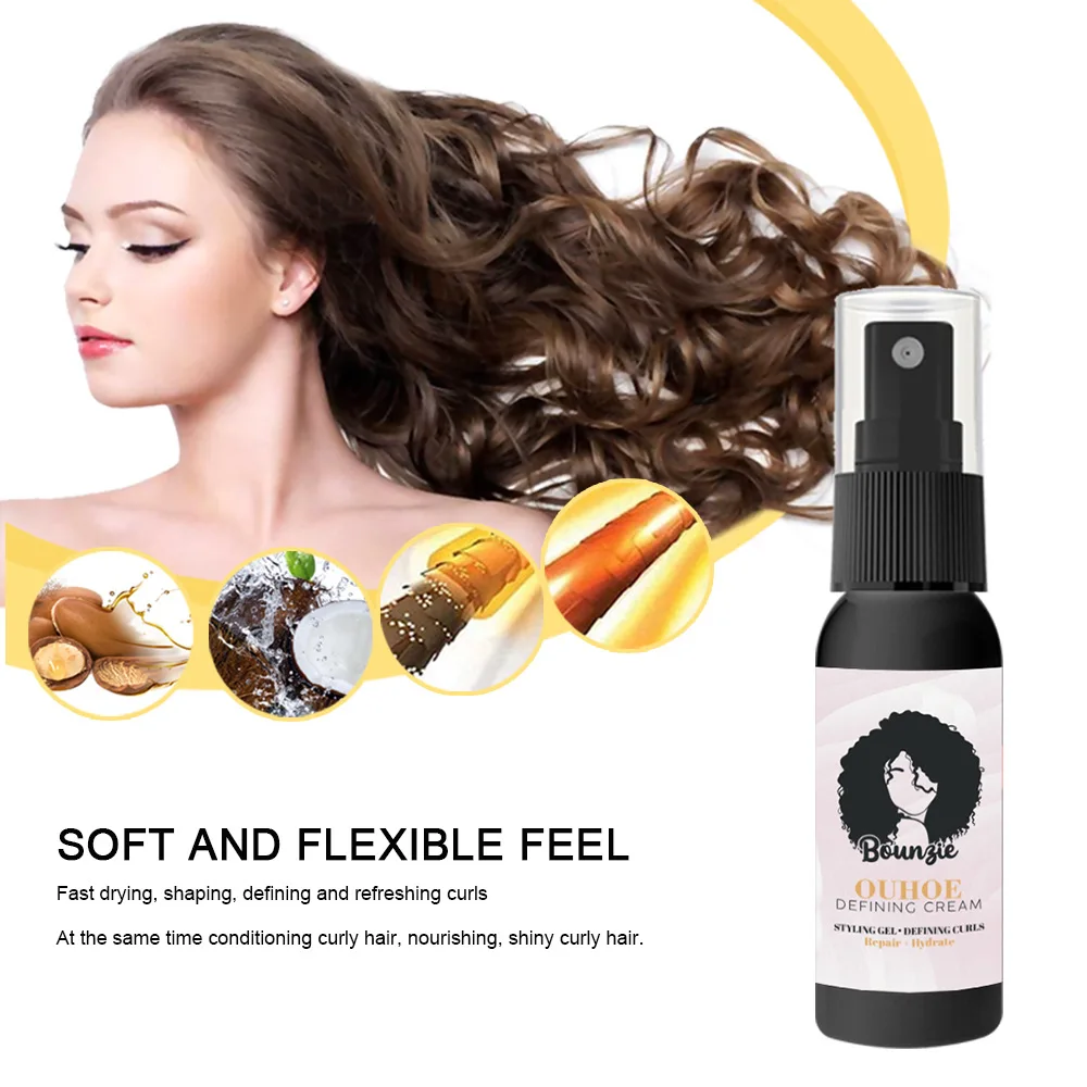 

Men's and women's fluffy hair care essential oil moisturizing and repairing curly hair long-term shaping hair care elastin